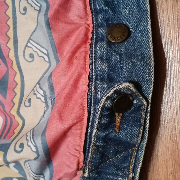 Denim Men Jacket W/Aztec  Print by Classic Style. Size M - Picture 7 of 15